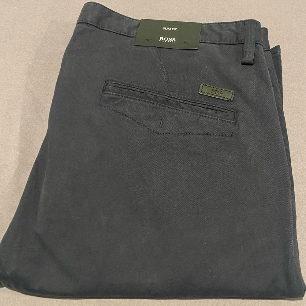 Boss by Hugo Boss black chinos slim fit 34